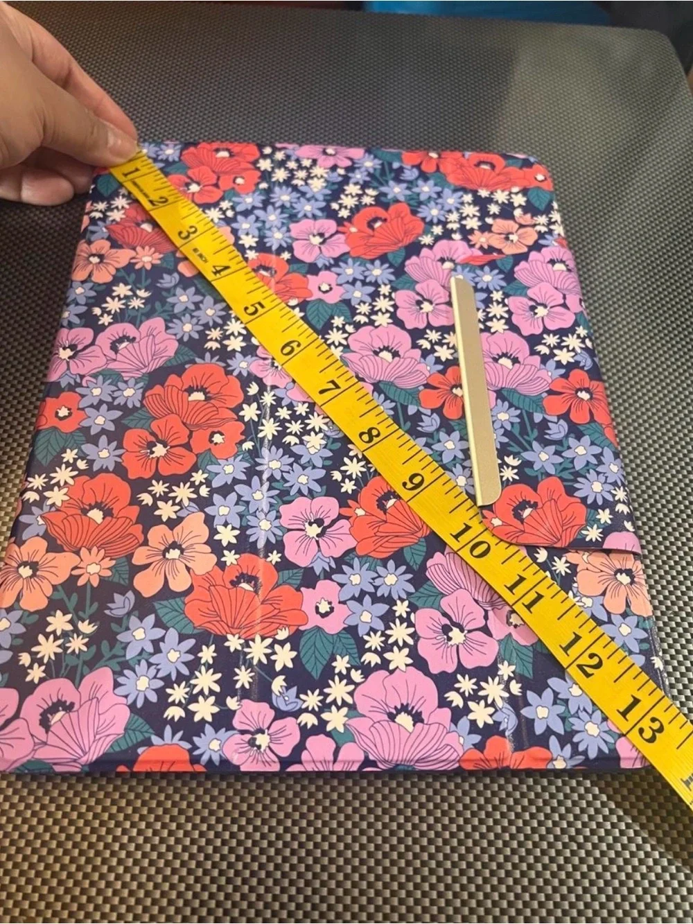 heyday Floral Tablet Case - Navy with Pink & Red Blooms